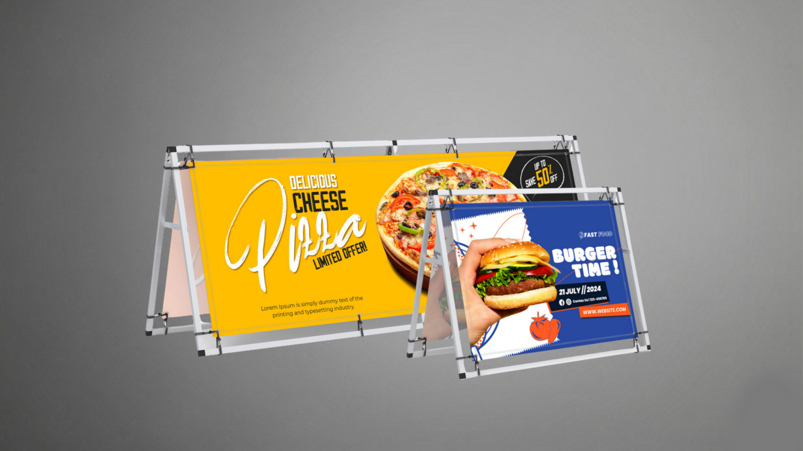 Banner A-Frame Display