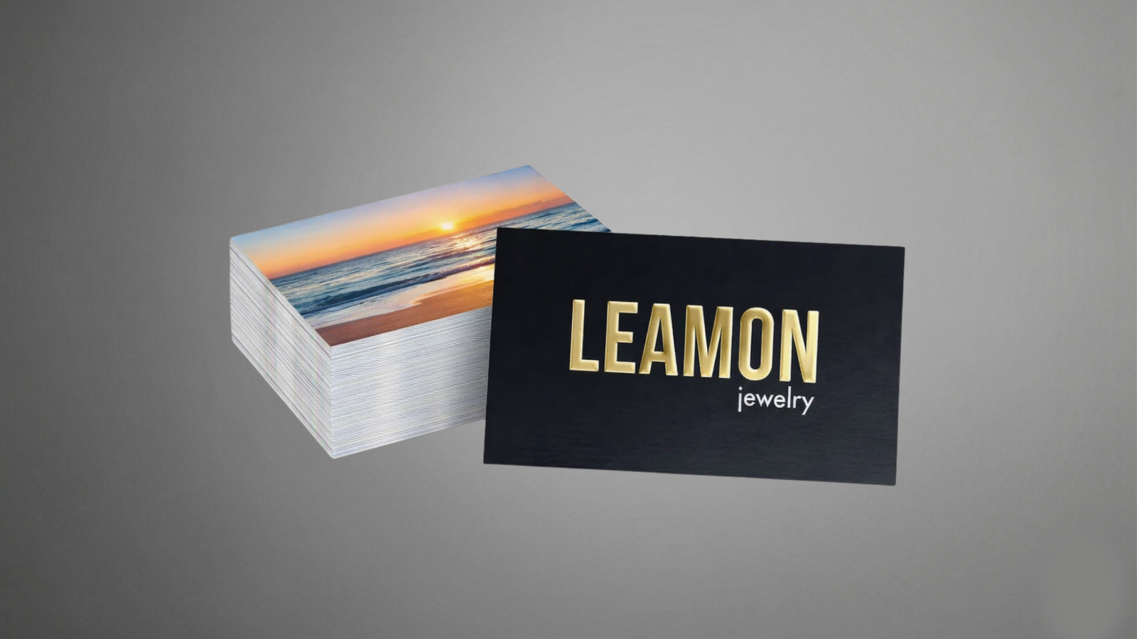 Raised Foil Business Cards
