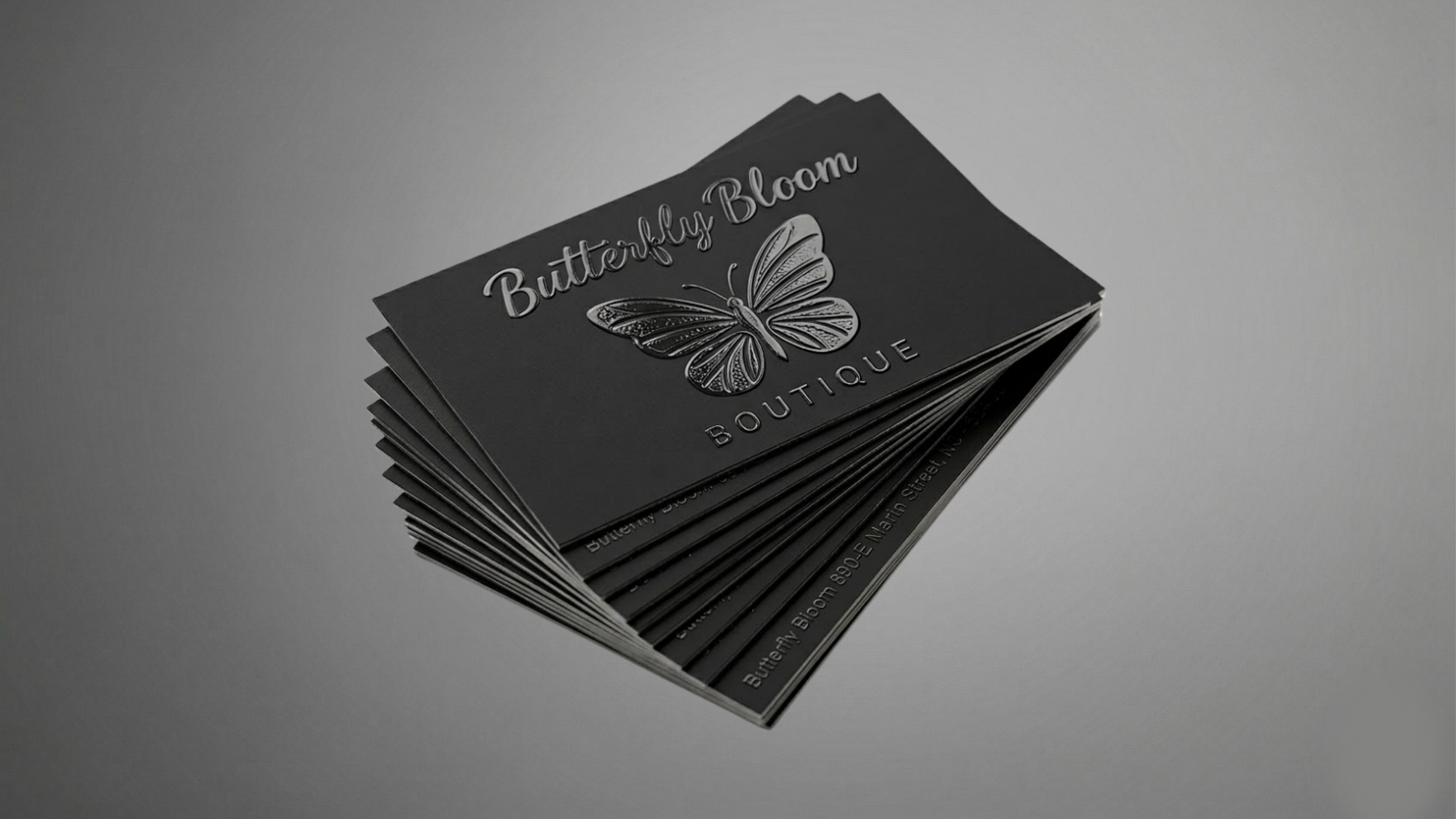 Raised Spot UV On Matte Business Cards